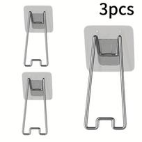 3pcs Picture Frame Stand with Adhesive Easel Backing and Stainless Steel Self-Adhesive Stand,Fits Any Size Picture Frame