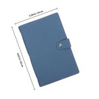PU PVC Invoice Album Portable Business Checkbook Binder for Receipts Bills Contracts Documents Storage Office Supply Invoice mėlyna