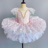 Childrens Ballet Dress Little Swan Performance Outfit For Kindergarten Dancing Show 110 rožinė