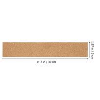 5Pcs Cork Strips Frameless Bulletin Board Strips for Office Home Memo Message Photo Pin Wall Cork Board šviesiai ruda spalva