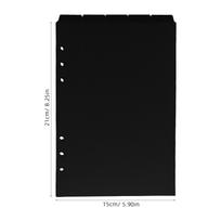 25Pcs A5 White Binder Dividers with Vertical Tabs Plastic Index Divider Sheets Removable for Students Professionals Loose Leaf juoda