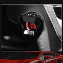 Automobilio variklio paleidimo/sustabdymo mygtuko dangtelis Automobilio priedai Mygtuko dangtelis Automobilio dekoratyviniai interjero priedai juoda