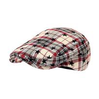 Y2k Plaid Women's Beret Japanese Painter Cap Trend Newsboy Cap  Spicy Girls Style 2