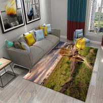 3D Lovely Forest Wildlife Carpet for Kitchen Floor Mat Bedroom Living Room Long Bedside Area Rug Hallway Carpet Entrance Doormat 40x60cm