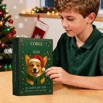 2025 Corgis Advents Calendars, With 24 Acrylic Corgis Pendants For Christmas Countdown, Suitable For Car Rearview Mirrors, Walls A