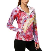 Women’s Lightweight Zip Up Hoodie with Drawstring Hood and Front Pockets Long Sleeve Sun Jacket for Outdoor Wear XL