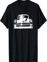 1954 Classic Car - Silhouette T-Shirt T-Shirt S įvairiaspalvis