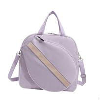 Tennis Bag Racquet Carry Bag, Gym Adjustable Shoulder Strap Stylish Outdoor Sport Purple Style B