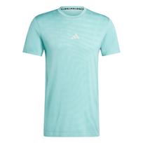 Adidas Gym+ Training Seamless T-Shirt Quick-Drying Short Sleeve Round Neck T-Shirt Men Tops Light-Mint IW5889 S