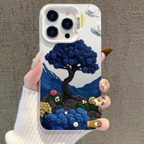 Oil Painting iPhone 17 Case for Apple 15 Pro Max, Silver, Compatible with 14 Pro/13/16 Pro, Cross-Border. iPhone 11 Pro Max