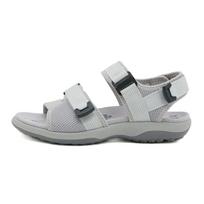 Sold Out: K6357-7 2025 Women's Woven Fabric Velcro Sports Sandals, Large Size 39 pilka spalva