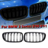 For BMW E90 E91 3 Series LCi 320i 325i 330i 2009-2013 Dual-Line Mid-Grill Front Bumper Sport Style