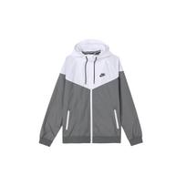 Men's Nike Contrast Color Stitching Sports Hooded Logo Jacket Autumn Green AT5271-084 L