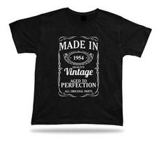 Printed T-Shirt Made in 1954 Happy Birthday Gift Unisex Gift Idea S