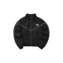 Skechers Letter Logo Heart Print Stand Collar Zip Jacket Women jackets Charcoal L223W100 XXL