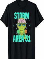 Storm Area 51 Green Alien T-Shirt S įvairiaspalvis