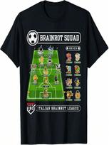 Italian-Brainrot Sport Meme Soccer Squad Football Funny T-Shirt S įvairiaspalvis