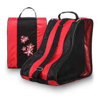 Roller Skating Bag Roller Skate Large Capacity Carry Bag For Men Women Kids Outdoor Skating raudona