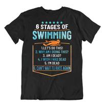 Stages Of Swimming T-SHIRT Elegant Sports TEE T Funny Idea Present SHIRT S