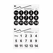 Handpan Scale Stickers Clear Marking steelpan Drum Sticker Beginner welcoming Instrument