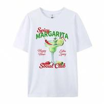 Spicy Margarita Retro Cocktail Graphic Tees Wounisex Vintage Aesthetic Alcohol Drink T Shirt Loose Printed T-Shirts Unisex Top Gift S įvairiaspalvis