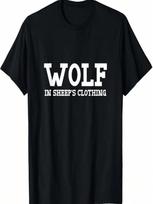 Wolf In Sheep's Clothing Halloween Costume Sheep Wolves T-Shirt S įvairiaspalvis