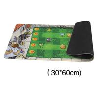 Plants Vs Zombies Battle Map Scene Mouse Pad Large Rectangle Gaming Mat Durable And Stylish