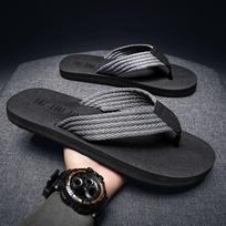 Men's Plus Size Summer Outdoor Non-slip Thong Sandals, Sizes 46-48 39-40 pilka