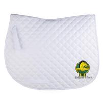 English Cross-Country Saddle Pad: Wear-Resistant, Soft Equestrian Sweat Pad for Horses, Model 8210058.