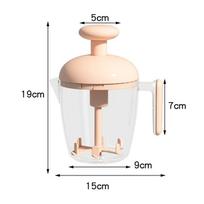 Egg Beater Hand Mixer Semi-Automatic Egg Whisk Milk Frother Handheld Egg Mixer Manual Press-Type To Beat Egg Whites Baking Tool rožinė