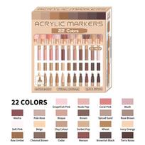 Extra Fine Tip Acrylic Paint Pens 22 Colors Drawing Colored Pen Paint Markers Set  Craft Projects odos spalva spalva