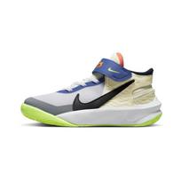 (PS) Nike Team Hustle D 10 FlyEase 'White Multi-Color' Kids' FB1881-101 EU 28