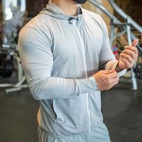 Men's Jacket Sports Zip Up Long Sleeve T-shirts Quick Dry Gym Fitness Elasticity Coats Running Man Sweatshirts 3XL