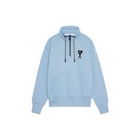 Puma x Ami Half Zip Sweatshirt Faded Denim Unisex Streetwear 535993-73 M
