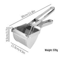 Stainless Steel Manual Potato Masher and Press Juicer