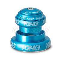 Chris King NoThreadSet Mat Turquoise headset for standard tapered head EC34/44 1-1/2  A-HEAD tubes. mėlyna