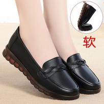 2025 new soft-soled casual women's shoes cowhide single shoes flat-soled non-slip mother shoes women's leather shoes 2025 direct sales 35 juoda