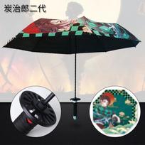One Piece Zoro Demon Slayer Katana Umbrella Sunny Fold Parasol Anime Tanjirou Kimetsu No Yaiba Samurai Katana Sword Umbrellas