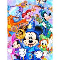 Disney Diamond Painting Disney Magical Family Wizard Theme Illustration DIY 5D Mosaic Embroidery Hobby Gift Home Decor Round 20x30cm