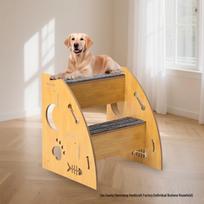 In-Stock Wooden Pet Climbing Steps & Ramp: Assist Stairs for Dogs & Cats
