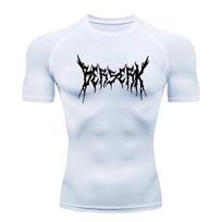 Gym Workout Rash Guard for Men Athletic Quick Dry Moisture-Wicking Compression T-shirts Tees Undershirts Baselayers Tight Fit S balta