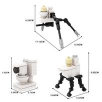 Gobricks MOC Skibidi Toilet Man Battle Master Sound Giant Camera Man Model Bricks DIY Toys Set Building Blocks For Kids Gifts
