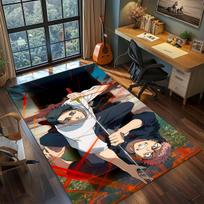 Jujutsu Kaisen Anime Rug Carpet Large Area Rug Non Slip Washable Floor Mat Gamer Room Bedroom Home Decor -QJY 60x90cm