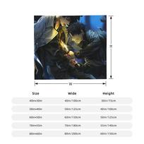 Omniscient Readers Viewpoint Fleece Throw Blankets Anime Manga Blanket for Bed Bedroom Lightweight Thin Bed Rug 100x150cm