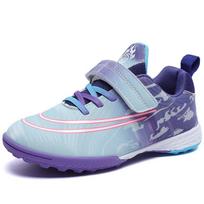 Children'S Football Shoes Free Lace-Up Velcro Broken Nails Tf Primary School Boys And Girls Artificial Grass Training Sports Shoes 30