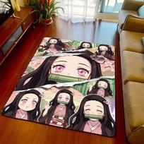 Nezuko Kamado Carpet Rug Non Slip Floor Mat Soft Area Rug for Bedroom Living Room Home -QJY 60x90cm