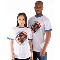 Elton John Unisex Ringer T-Shirt: Piano Diamond (Large) L