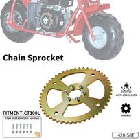 Motorcycle Chain Sprocket For Coleman CT100U 420-50T Mini Bike Steel Durable Motorcycles Accessories China Mainland