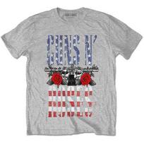 Guns N' Roses Unisex T-Shirt: US Flag in Logo (X-Large) S