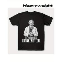 Men'S Young Frankenstein 22 Graphic T-Shirt - 220Gsm Heavyweight Black Horror Comedy Movie Tee Featuring 'It'S Pronounced Frankenstein' Print, S juoda
